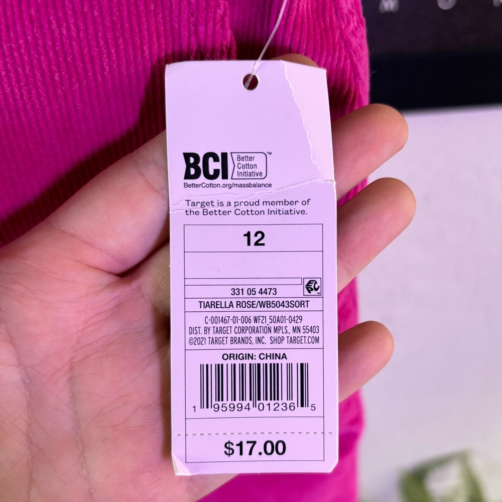 Wild Fable NWT Hot Pink Corduroy Skirt size 12 - Picture 2 of 6
